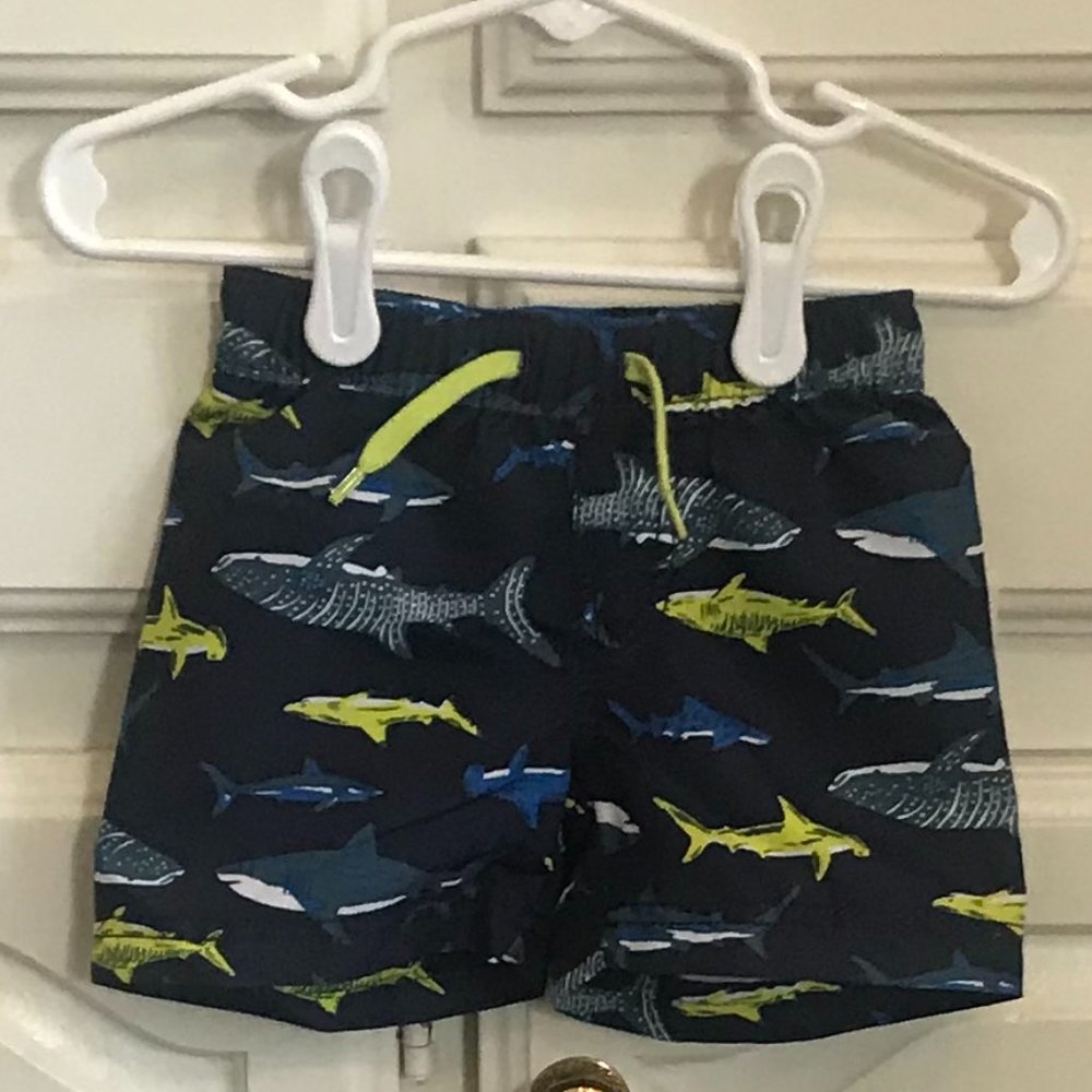 Old Navy Shart Swim Trunks NWT, 3/6 months